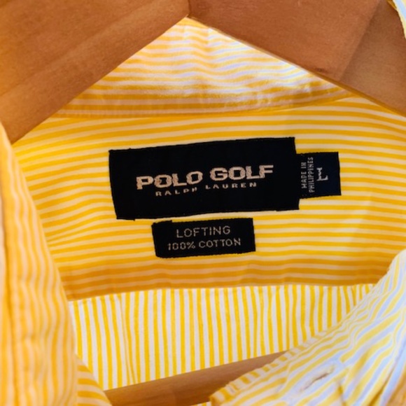 Polo Golf Men's L/S Striped Woven Shirt - Picture 9 of 9